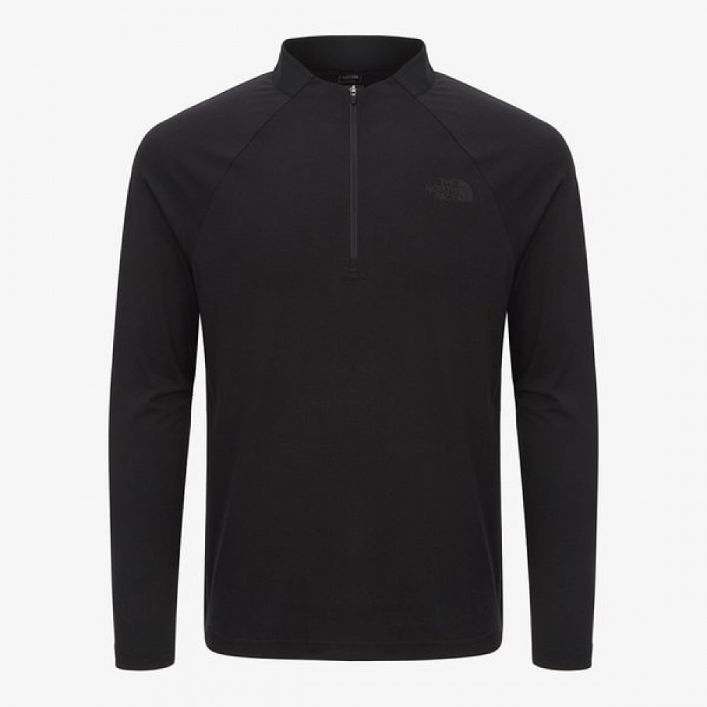 ノースフェイス メンズ アセンド 長袖ジップティー NT7LR01A BLACK