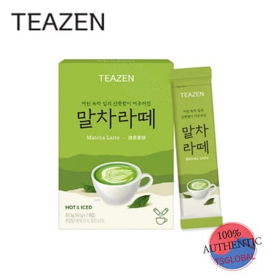 Qoo10] ティーゼン抹茶ラテ7個入り緑茶ラテ : 飲料