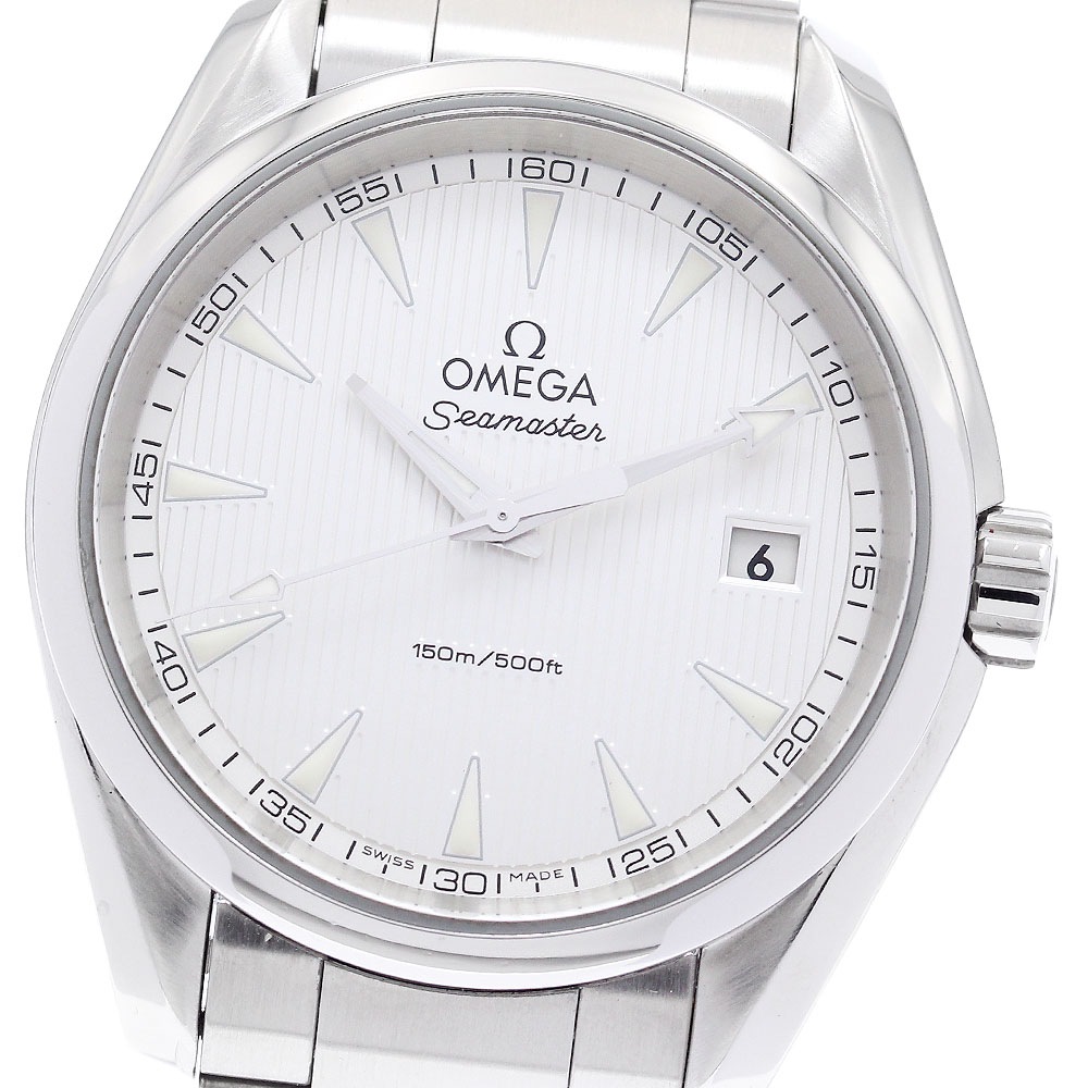 オメガ OMEGA 231.10.39.60.02.001 シーマスター アクアテラ デイト クォーツ メンズ 良品 保証書付き_886651【中古】