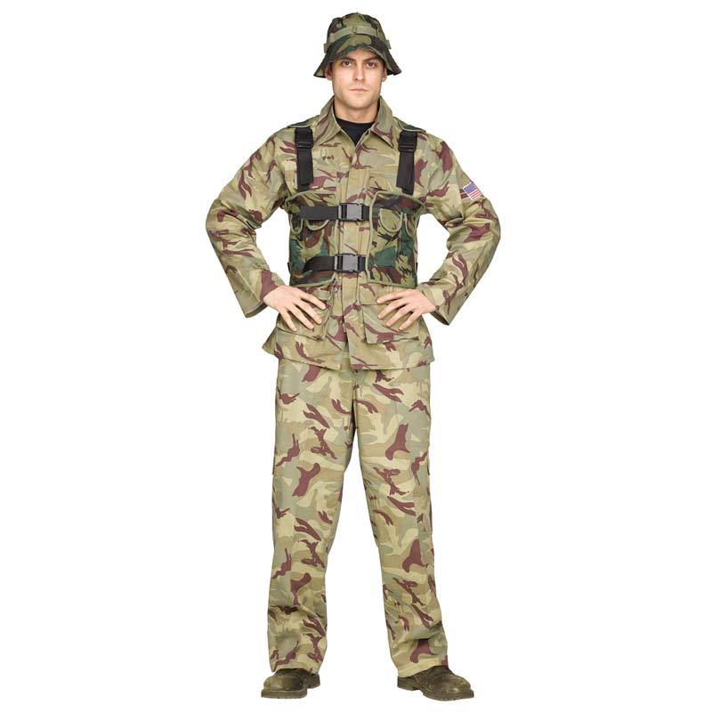 コスプレ 仮装 デルタフォース 【 コスプレ 衣装 ハロウィン 仮装 コスチューム 服 メンズ アーミー サバイバルゲーム 男性用 大人用 ソルジャー 兵士 サバゲー 軍人 パーティーグッズ 軍服 余