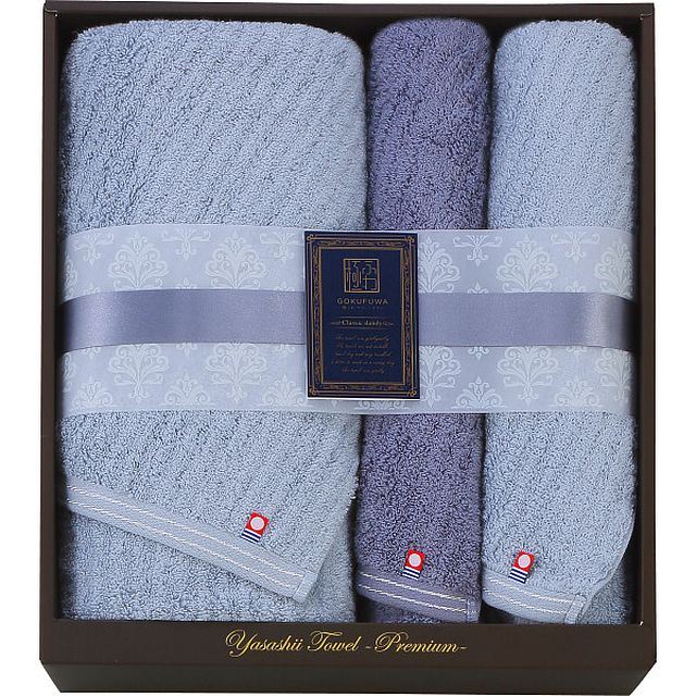極ふわ やさしいたおる クラシックライン ロングバス/フェイスタオルセット G-A 7,304円