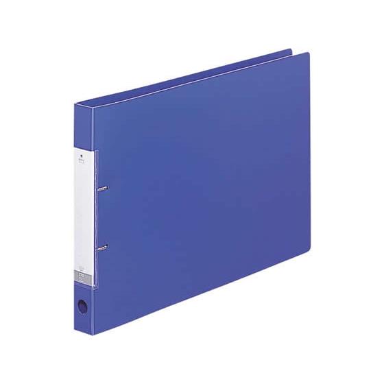 D型リングファイル A3ヨコ 背幅34mm 青 10冊 リヒトラブ G2228-8