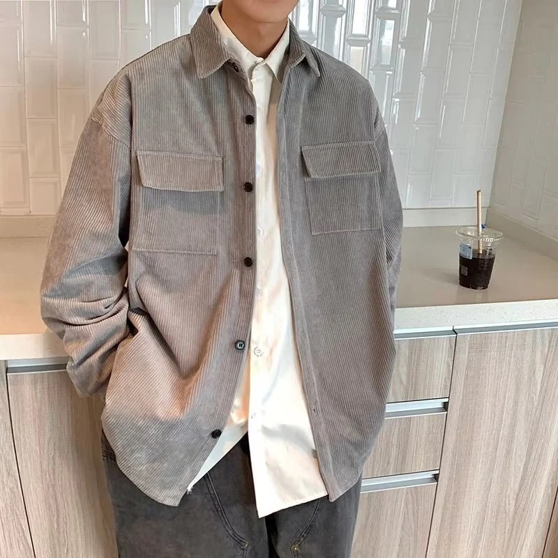 長袖シャツ カジュアルシャツ シャツ アウター メンズシャツ 長袖シャツ メンズ コーデュロイ コール天 カジュアルシャツ アウター 羽織り トップス カジュアル シンプル
