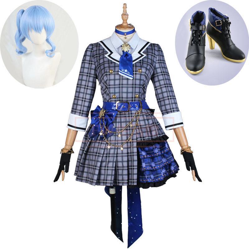 【新品開催 即納】ホロライブ hololive Vtuber 星街すいせい（ほしまち すいせい)コスプレ衣装ウィッグ 靴 コスチューム 演出服 イベント 変装 仮装