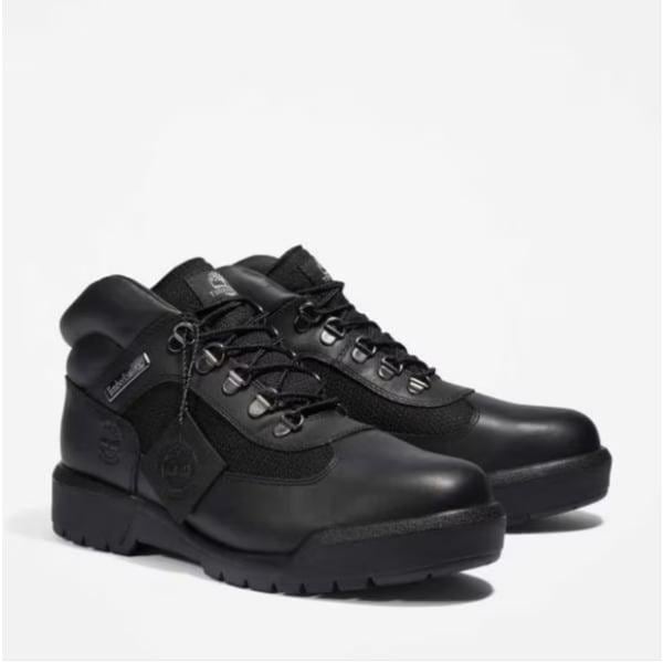 [Timberland] 男性 ブラック ウォータープルーフ ミッド レース ウォーカーブーツ 1A17KY001