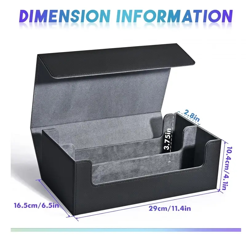 納期21日～取引カードゲームデッキボックスサッカーカード用オーガナイザー防塵頑丈収集可能1200枚のカードを保持