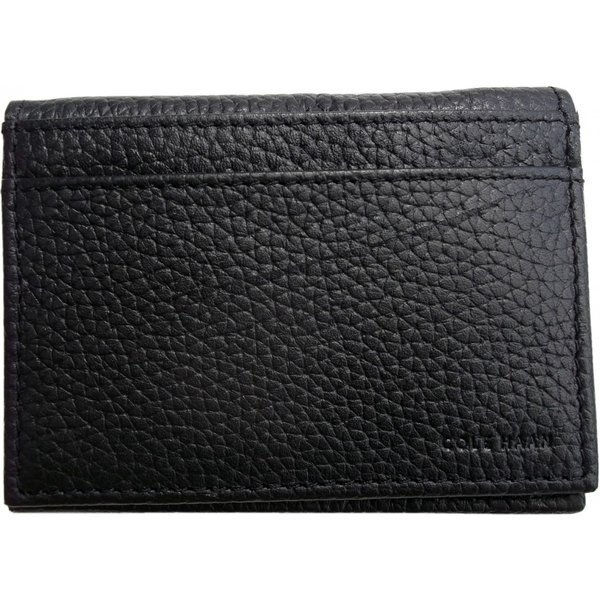 コールハーン 本革製 レザー カードケース 黒 ブラック COLE HAAN CH4-003