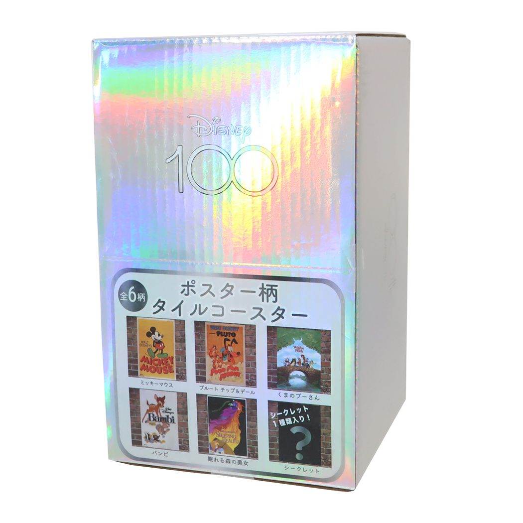 ディズニー テーブルウェア タイルコースター全6種 6個入セット ポスター柄 第二弾 D100
