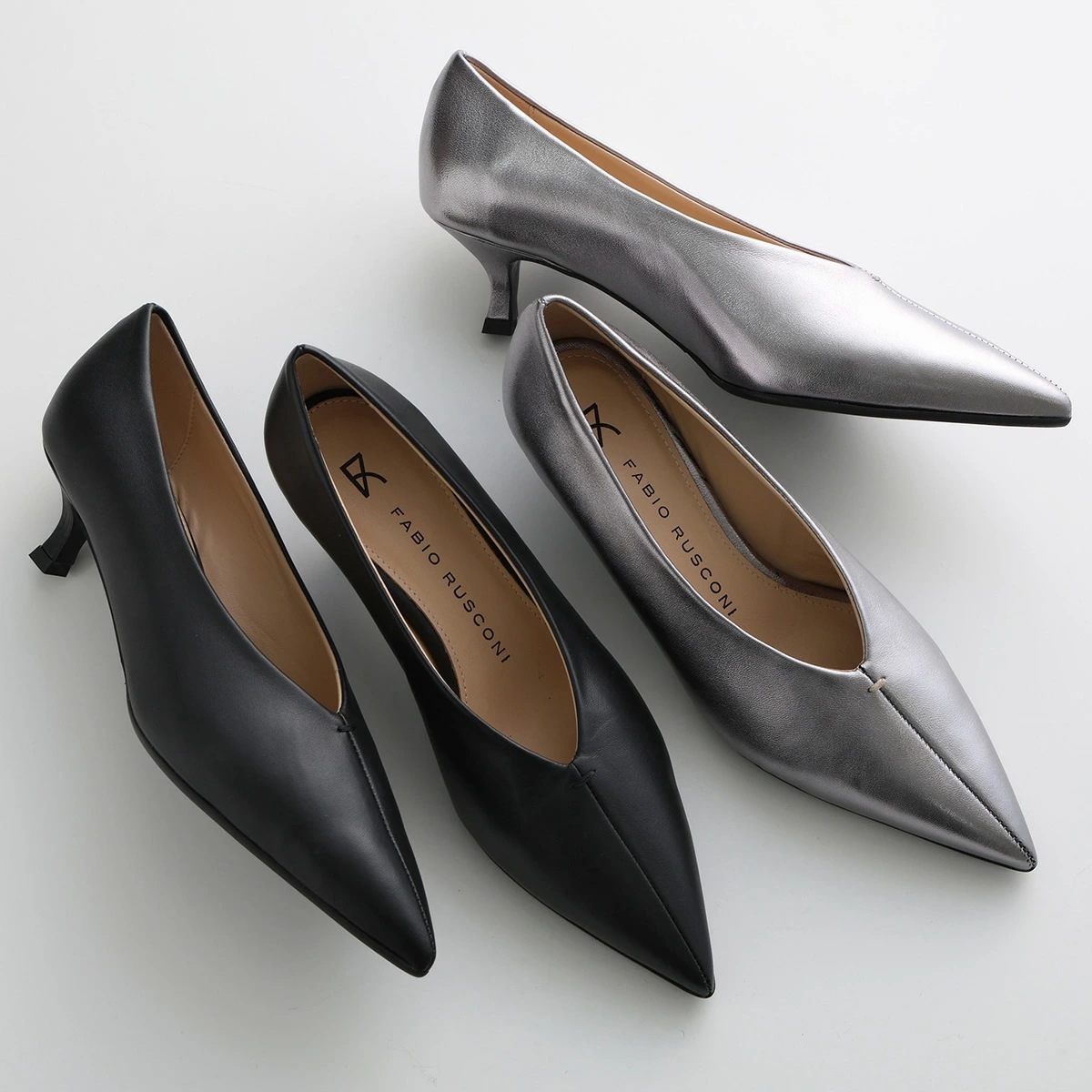 FABIO RUSCONI ファビオルスコーニ パンプス I-2735 レディース レザー ポインテッドトゥ シューズ 靴 カラー2色 20,936円
