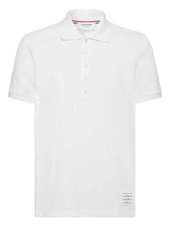 THOM BROWNE Men Polo Shirts MJP110P00050 100 WHITE