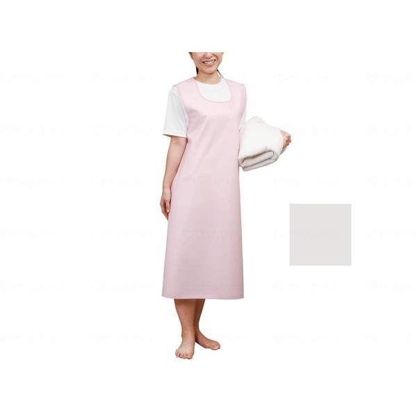 大阪エンゼル 入浴介助エプロン マジックタイプ ホワイト M 6012 メーカー直送