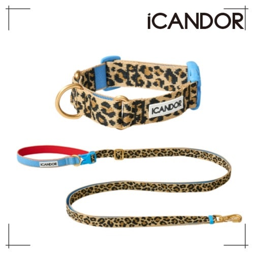 ペット セット Martin Gale Collar Buckle + Leash_Leopard ペット用品 犬用グッズ 8,366円