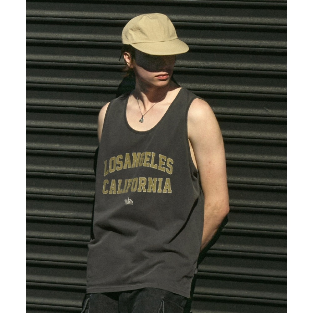 フルークロサンゼルスピグメントノースリーブダークグレー FSL108