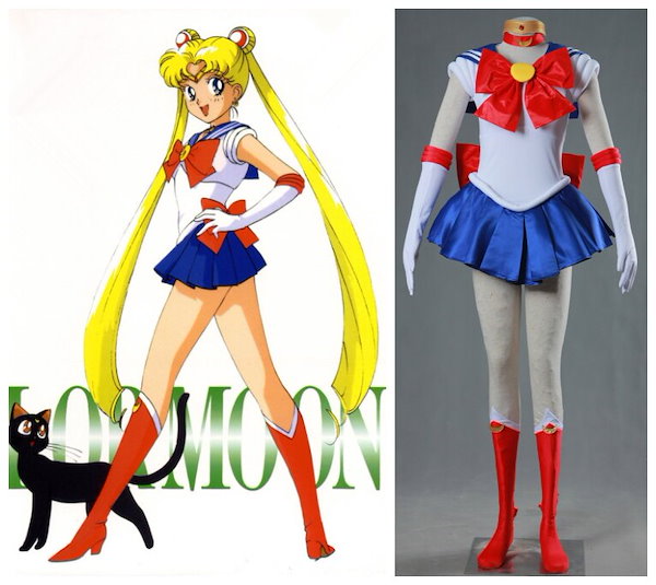 セーラームーン 月野うさぎ コスプレ 戦闘服 ウィッグ