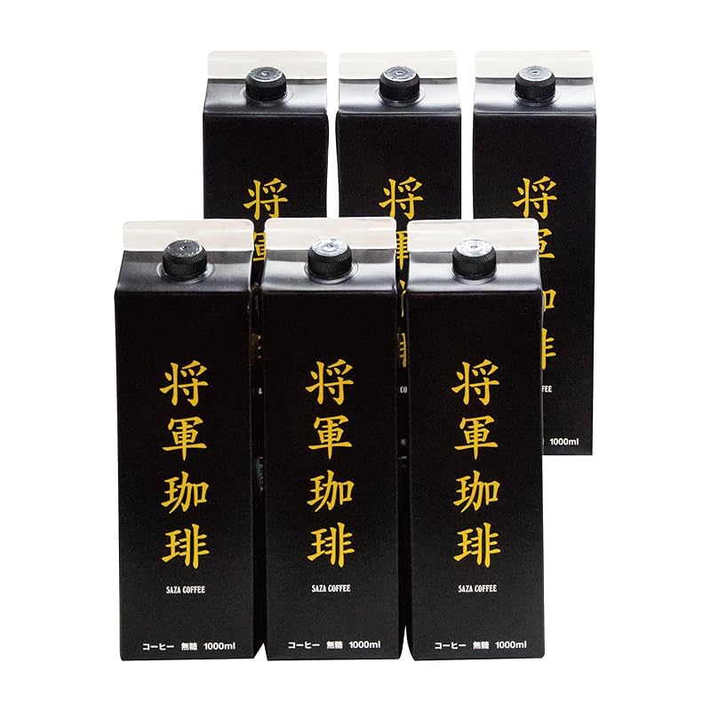 【 将軍冷珈琲 無糖 アイスコーヒー 1000ml×６本 】サザコーヒー 徳川慶喜公 幕末外交使用 当時のフランス風コーヒー 再現 リッチなテイスト ギフト お歳暮 プレゼント 7,562円