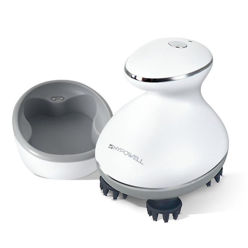 ヘッドスパ 電動 ヘッドマッサージャー EMS シャンプーブラシ 電動 ヘッドスパブラシ フェイスケア IPX7防水 3D振動 広範囲赤色LED 収納ケース付き 小型 静音 お風呂 乾湿両用