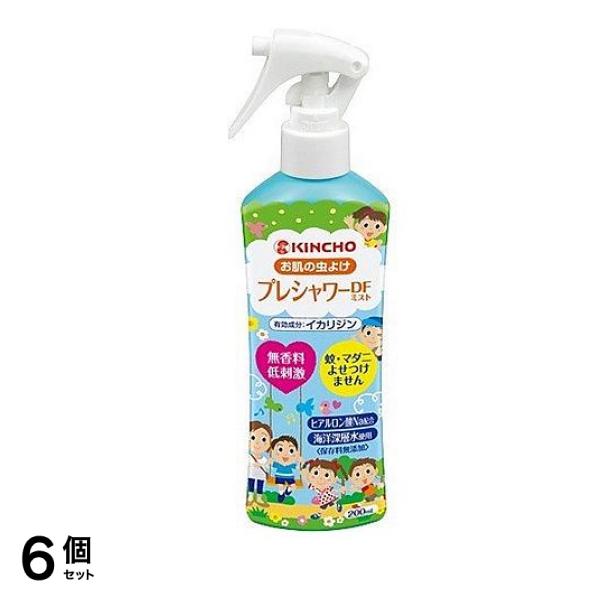 KINCHO お肌の虫よけ プレシャワー DF ミスト 無香料 200mL 6個セット