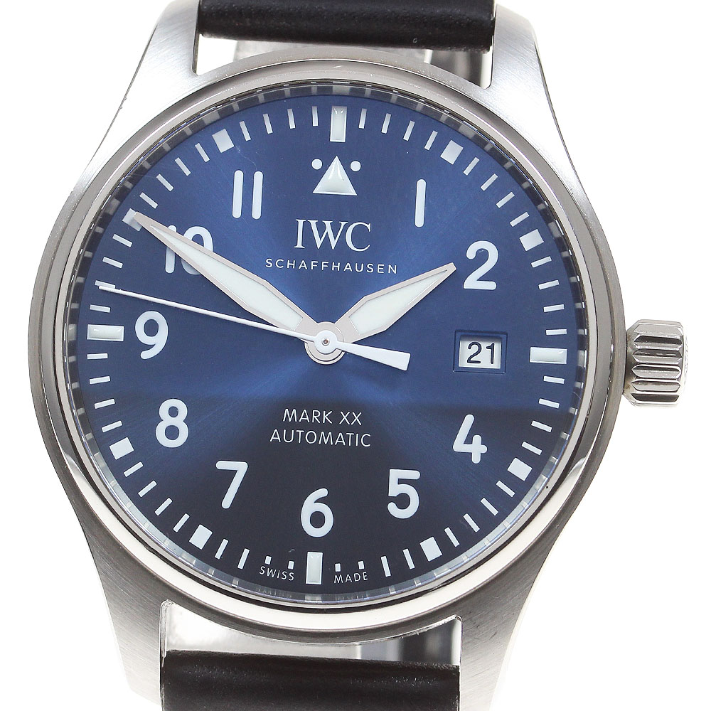 IWC SCHAFFHAUSEN IW328203 パイロットウォッチ マークXX デイト 自動巻き メンズ 箱・保証書付き_863804【中古】