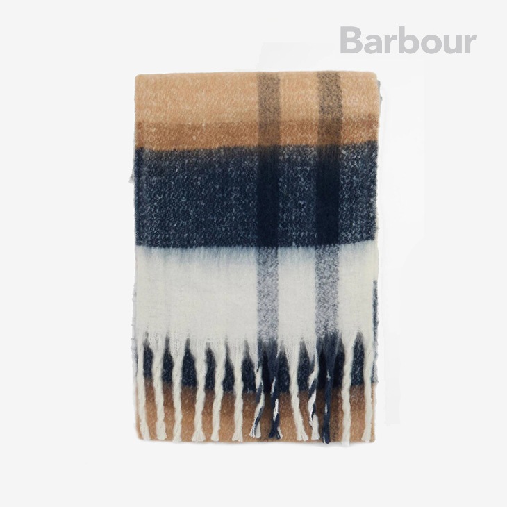 アイラ タータン ブークレ スカーフ/ヘッセンタータン（LSC0293）