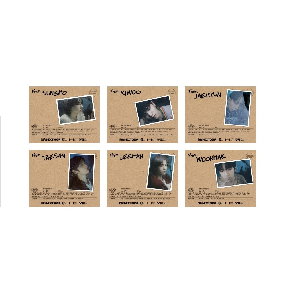 (未開封新品) ボーイネクストドアBOYNEXTDOOR EP 1集WHY..ワイ[Letter ver] 6種セット