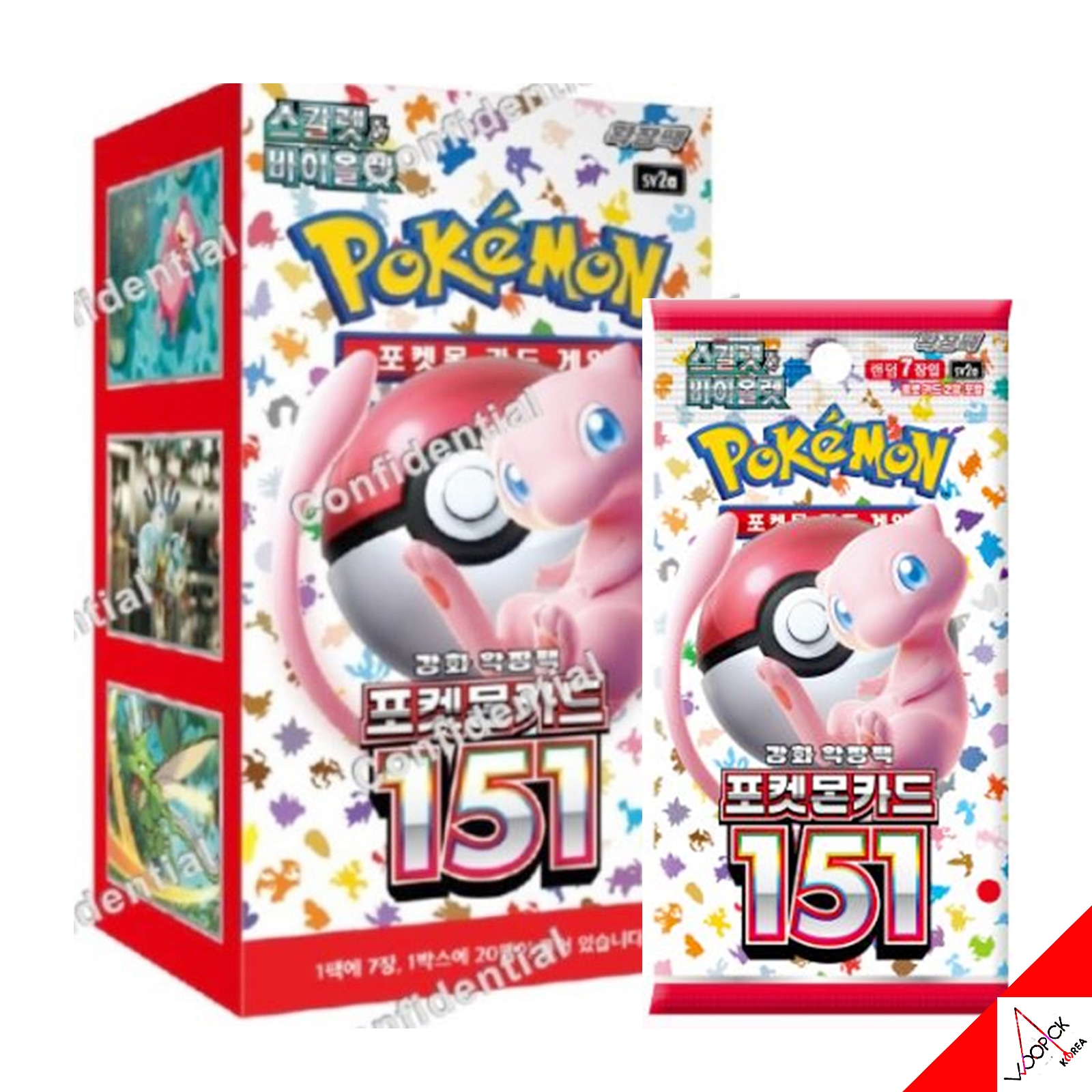 ポケモンカード/スカーレット&バイオレット/151 /強化拡張ブースターボックス-韓国語バージョン/正品