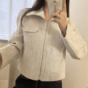 カラー ツイード シンプル ジャケット