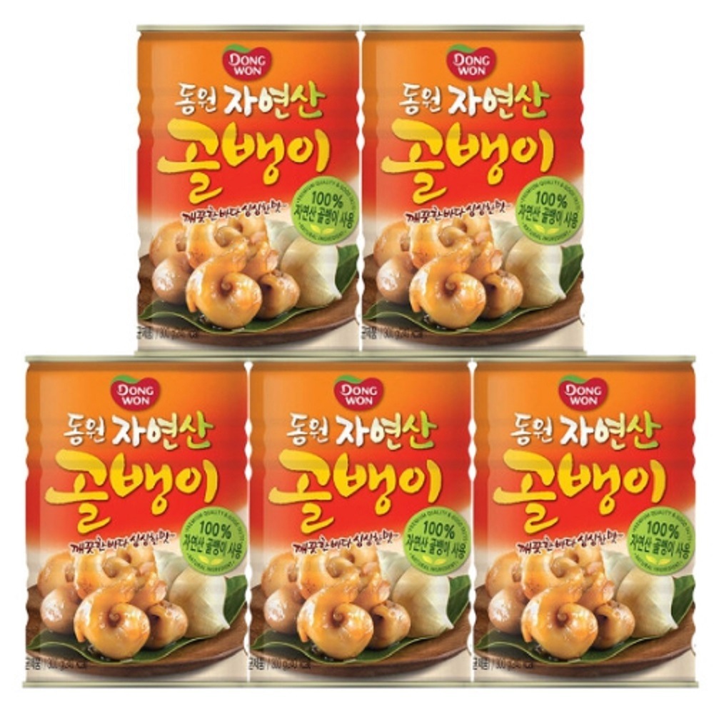 韓国-KMEAL-ドンウォン天然コシのあるつぶ貝300gx5個