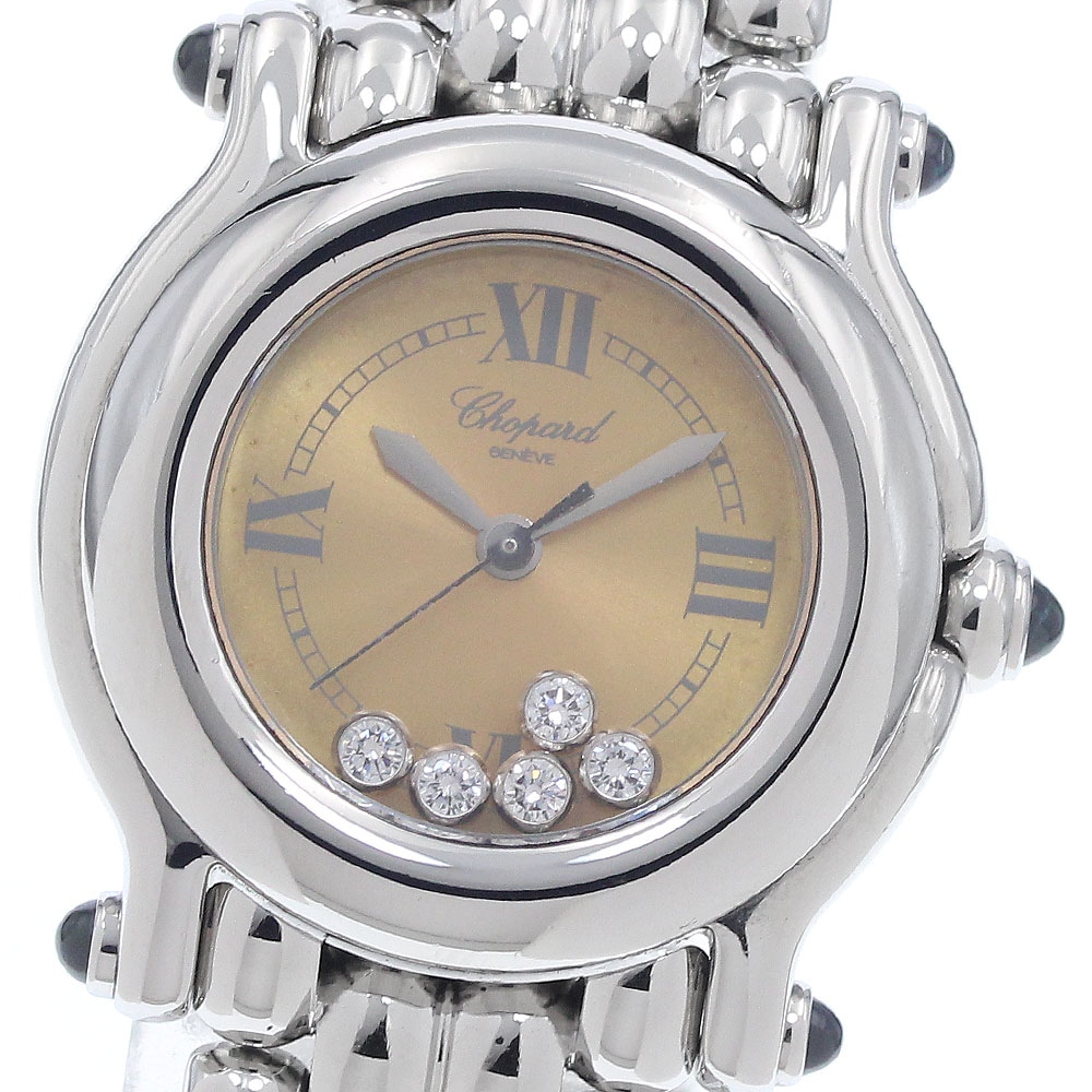 ショパール Chopard 27/8250-23 ハッピースポーツ 5Pダイヤモンド クォーツ レディース 保証書付き_939793【中古】