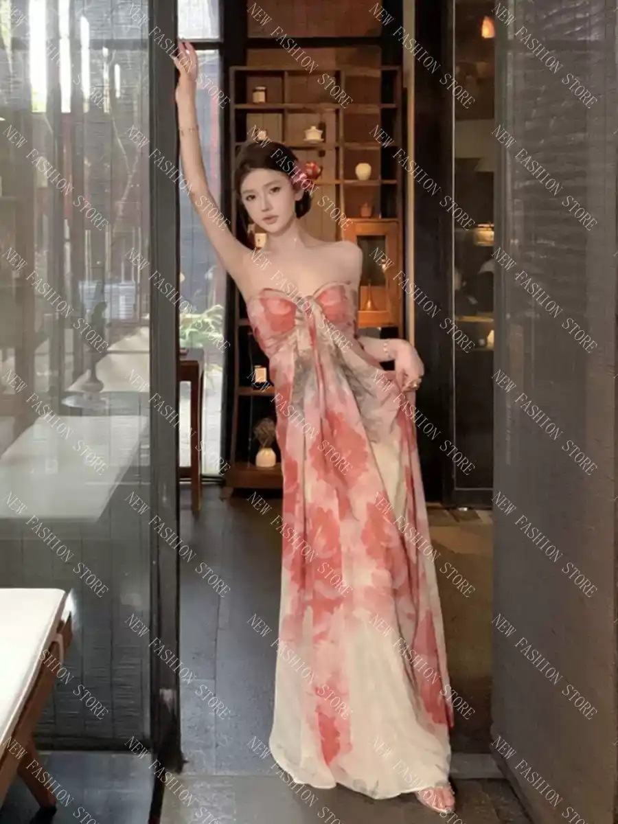 中国のプリントドレス-66 5,314円