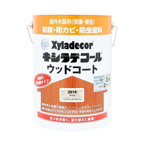 カンペハピオ 水性キシラデコール ウッドコート ワイス 3.4L