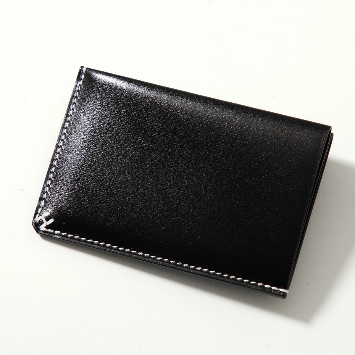 HERMES エルメス カードケース H SELLIER セリエ 083798CA レディース カードホルダー ボックスカーフ レザー Hロゴ ステッチ B刻印 ブラック