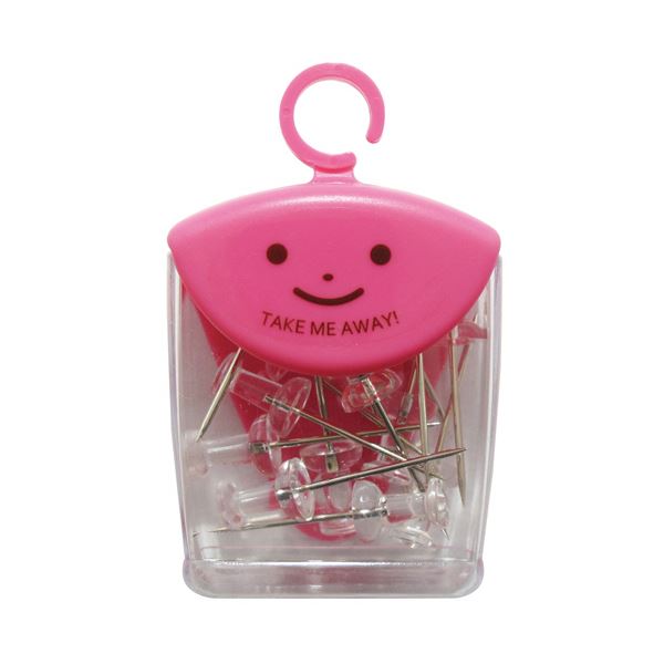 （まとめ）ミツヤ ツレテッテ ボンゴピン ロング透明 1セット（75本：15本x5ケース）[x5]