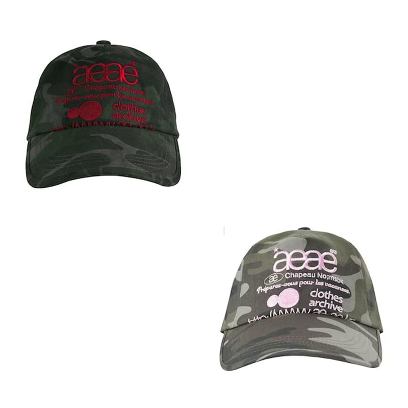 aeae WEB LOGO CAMO 5 PANNEL CAP ロゴ キャップ[2カラー] 7,479円