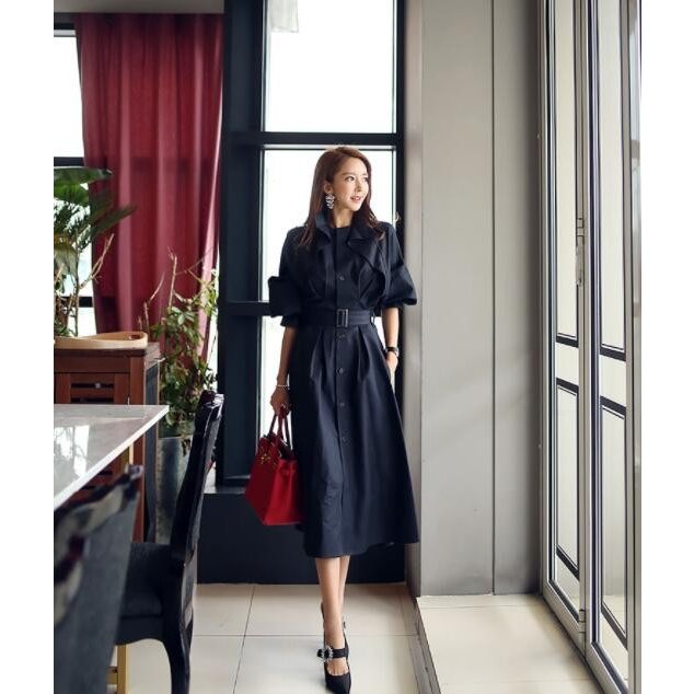 ワンピース レディース フォーマル 膝丈 長袖 着痩せ 結婚式 同窓会 二次会 お呼ばれ 披露宴 ワ