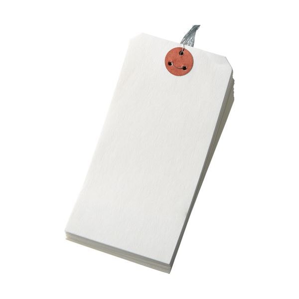 （まとめ）今村紙工 耐水紙 針金荷札 2号 60120mm TH-2 1パック（100枚） 5セット