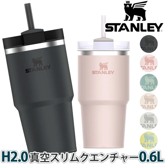 タンブラー マグボトル H2.0 真空スリムクエンチャー 正規品 水筒 ステンレス 保冷 ボトル 真空ボトル ストロー付き アウトドア キャンプ 真空 600ml 0.6L 10-10826 5,434円