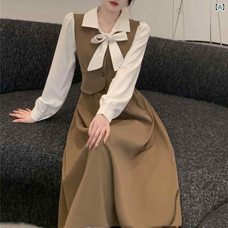 ワンピース ドレス ロングスカート Aラインドレス 秋冬 大きめサイズ キュート ガーリー ラブリー ロリータ レディース