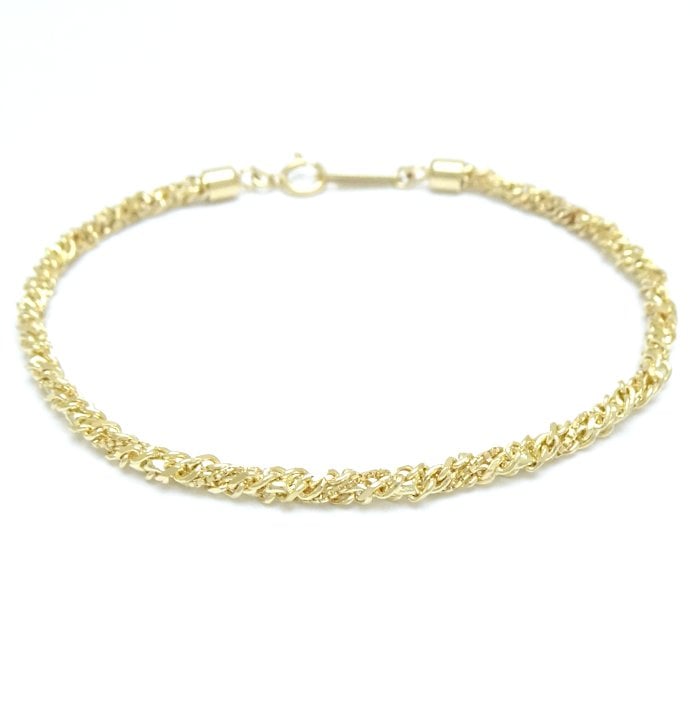 チェーン ブレスレット 19cm 7.8グラム K18YG イエローゴールド/29960【中古】