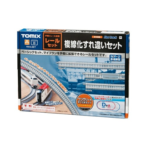 トミックス【TOMIX】レールセット複線化すれ違いセット(レールパターンD) Nゲージ H-4543736910282【91028 （車両・パワーユニット別売）】