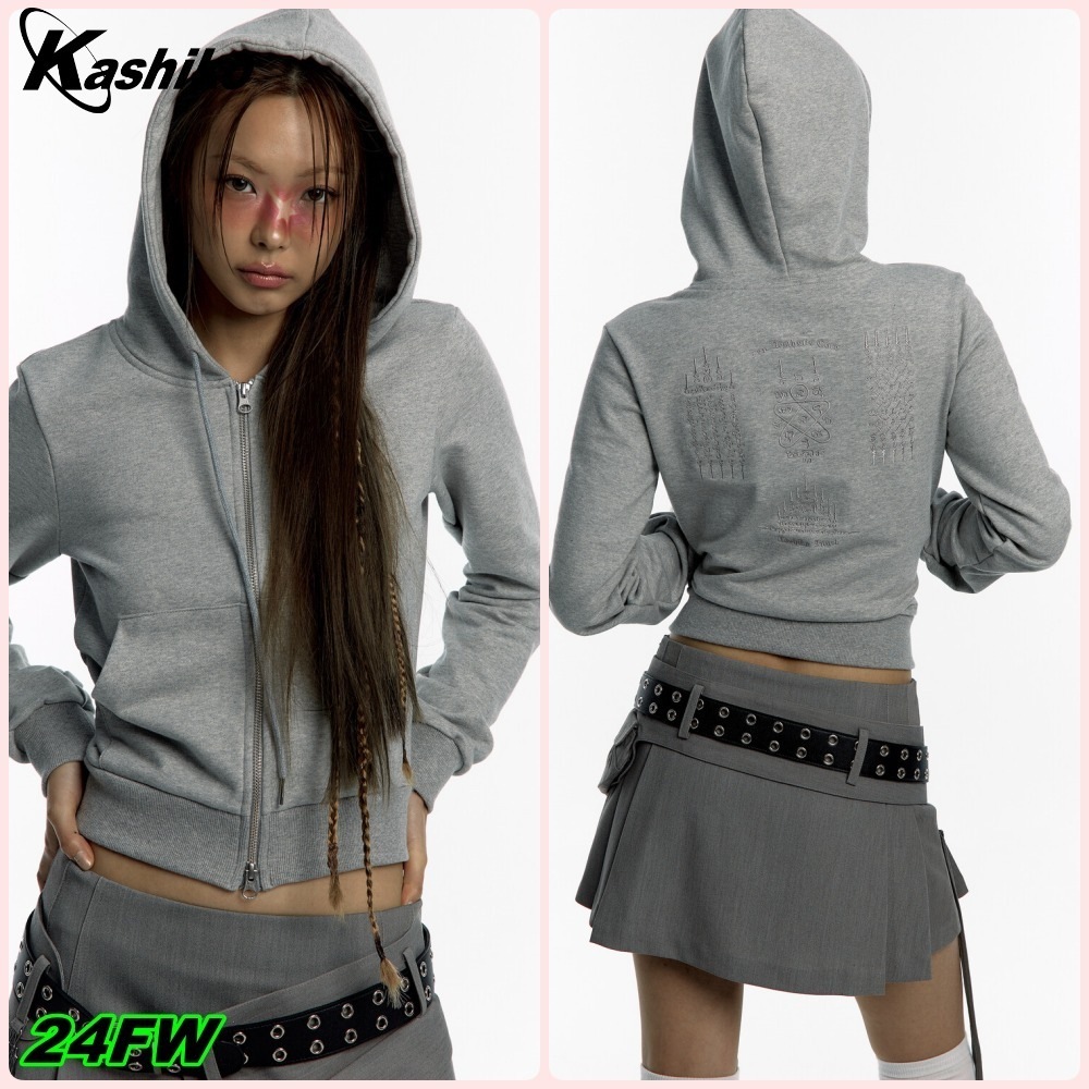 【Kashiko】送料/関税込 Yantra Slim Hood Zip-up Gray