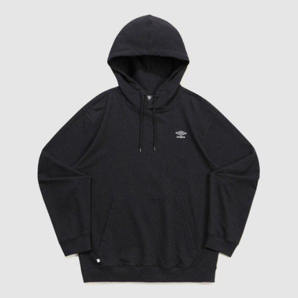 フード付き VQA UQ323CHD92-BLK エッセンシャル スモールロゴ フード付きTシャツ BLACK