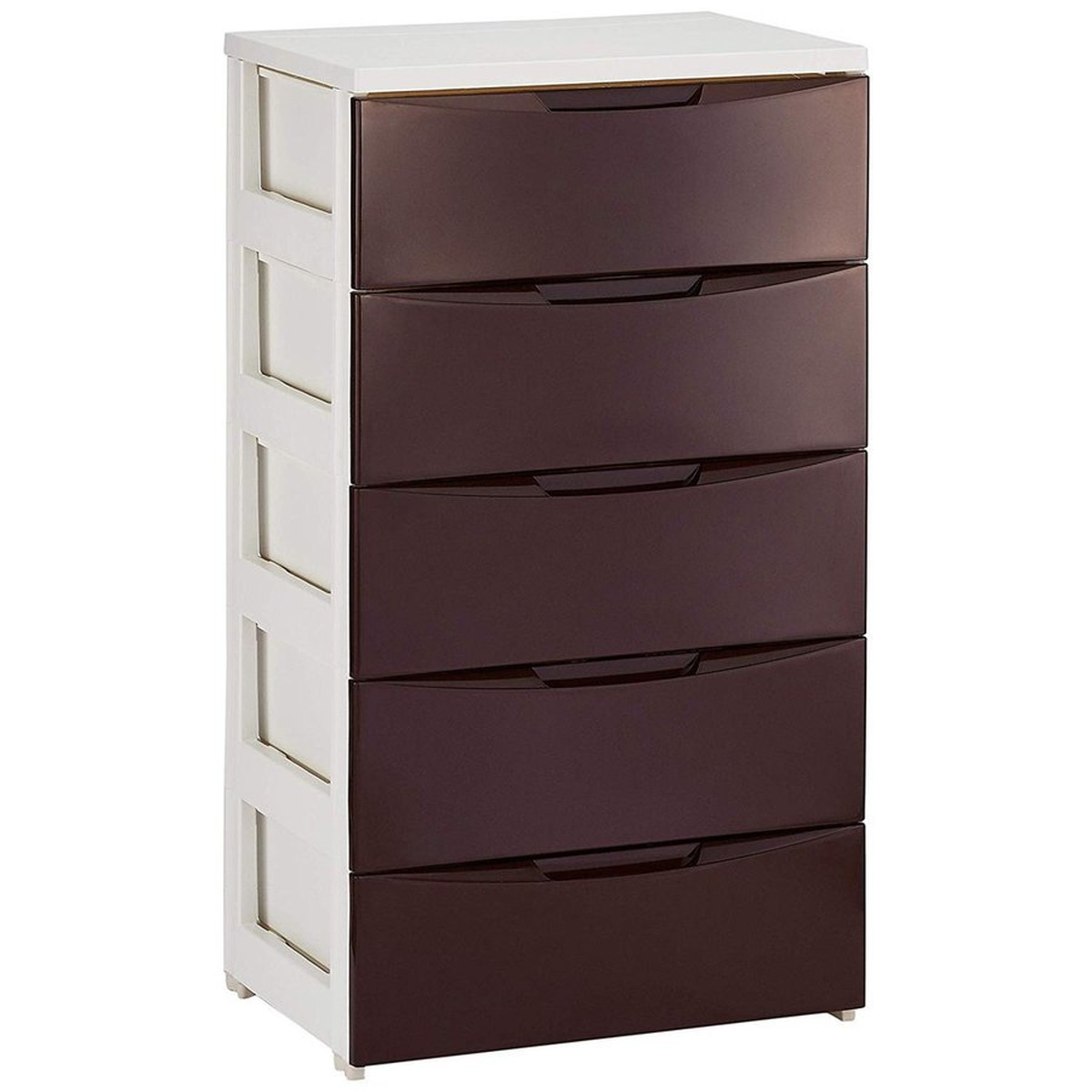 チェスト 5段 幅55×奥行41×高さ99.5cm ホワイト/ブラウン COD-555 7,508円