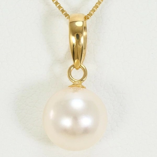 K18 18金 YG イエローゴールド ネックレス パール(真珠) 約40cm ジュエリー 中古 24,795円