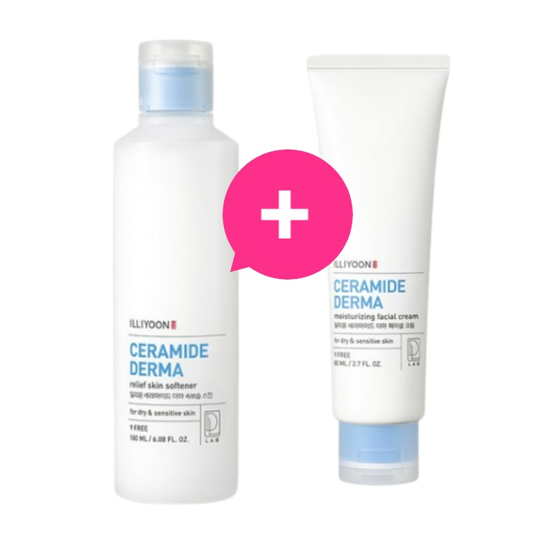 イリユン セラミド ダーマ保湿スキン 180ml + イリユン セラミド ダーマフェイシャルクリーム 80ml