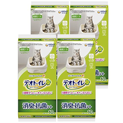 【まとめ買い】 猫用 シート 消臭・抗菌シート 40枚(10枚×4) おしっこ ペット用品 ユニチャーム