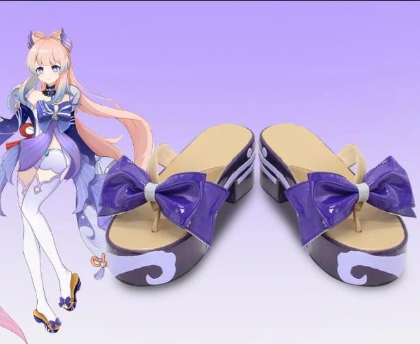 スリッパ ビーチサンダル サンダル kokomi 珊瑚宮心海 コスプレ靴 Genshin げんしん 原神 スーツ ハロウィン 2023年新作入荷コスプレ30%までに制限
