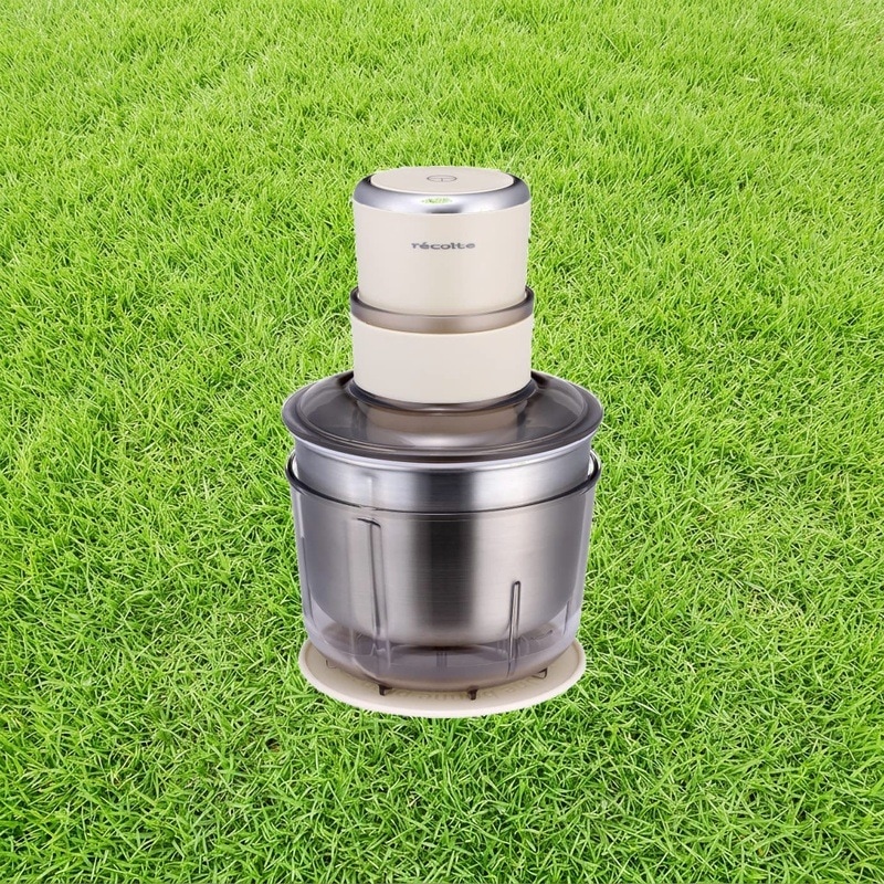recolte レコルト フードプロセッサー コンボ 1台7役 大容量 300W 氷粉砕 肉挽き 生地こね 洗いやすい コンパクトに収納 刻む 混ぜる 練る つぶす 砕く 泡立てる こねる ひき肉 パ