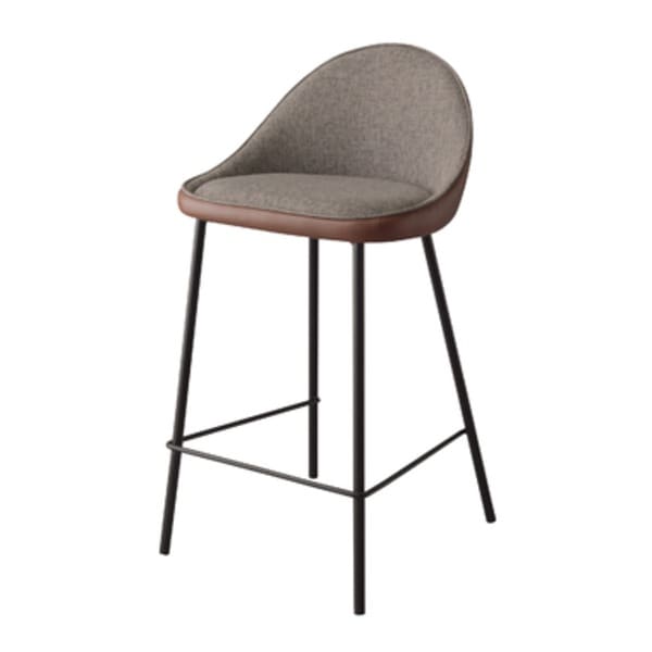 カウンターチェア/椅子 ブラウン 約W47xD47xH87xSH65cm 組立品