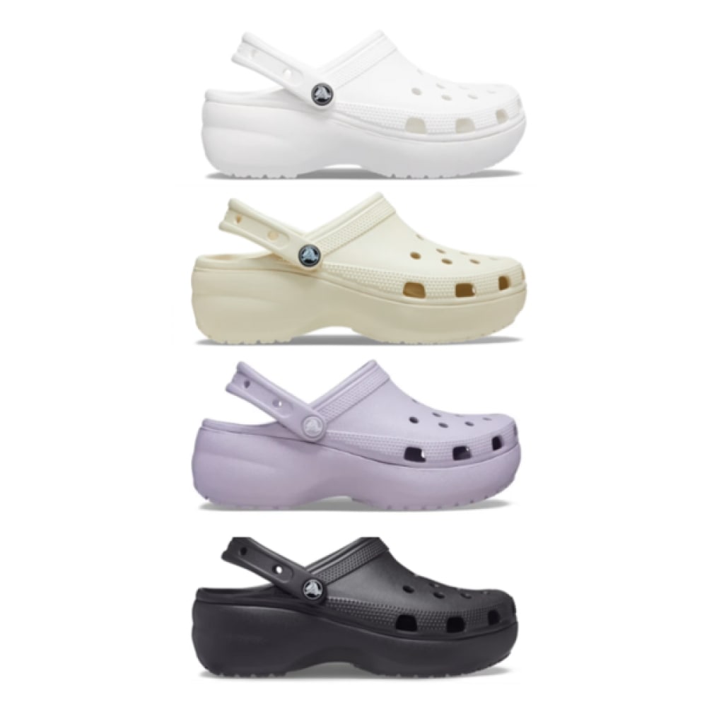 クロックスクラシックプラットフォームクロッグ 206750-001206750-100206750-2Y2206750-5PS