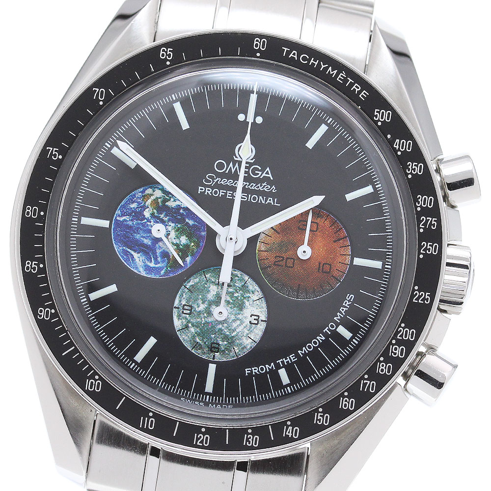 オメガ OMEGA 3577.50 スピードマスター フロム ザ ムーントゥ マーズ クロノグラフ 手巻き メンズ 良品 _863107【中古】